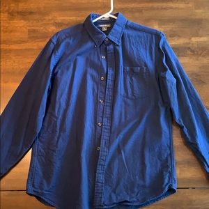 Eddie Bauer Navy Blue Flannel